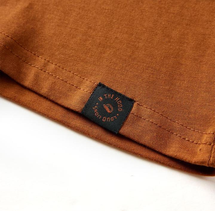 Actual product image VidaXL Children's long-sleeved shirt cognac 104,Material: 100 (104)