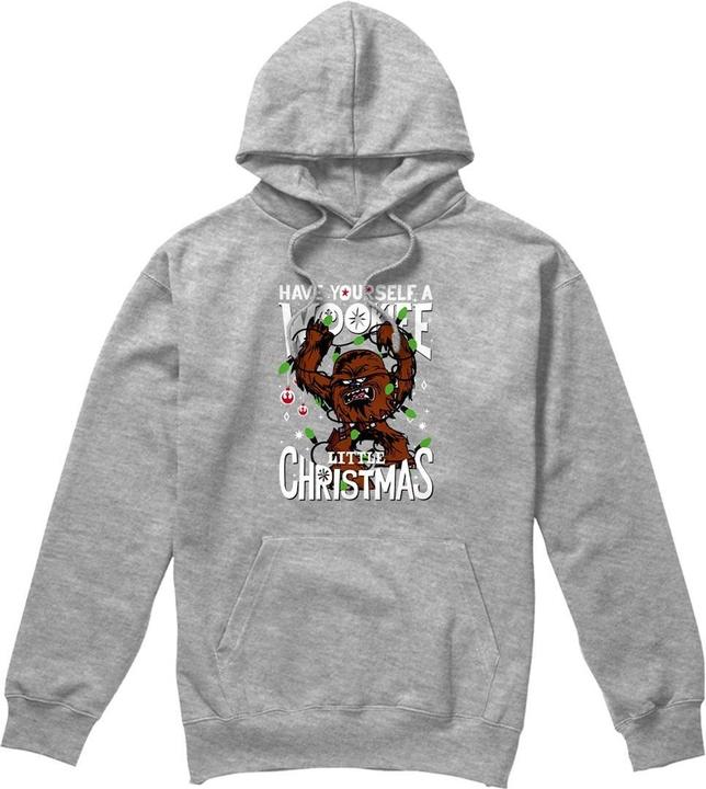 Actual product image Star Wars Mens A Wookie Little Christmas Hoodie (XL)