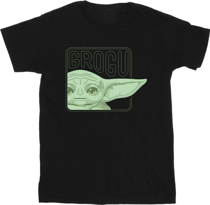 Actual product image Star Wars Mens The Mandalorian Grogu Box T-Shirt (S)