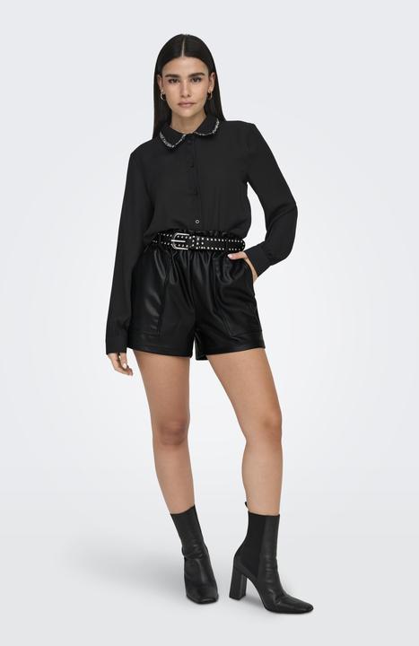 Immagine prodotto JdY JDYMAYA Pantaloncini a vita alta regular fit in ecopelle Pantaloncini in ecopelle (XL)