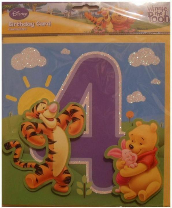 Produktbild Winnie the Pooh Karton 4. Geburtstag Karton (1 Stk.)
