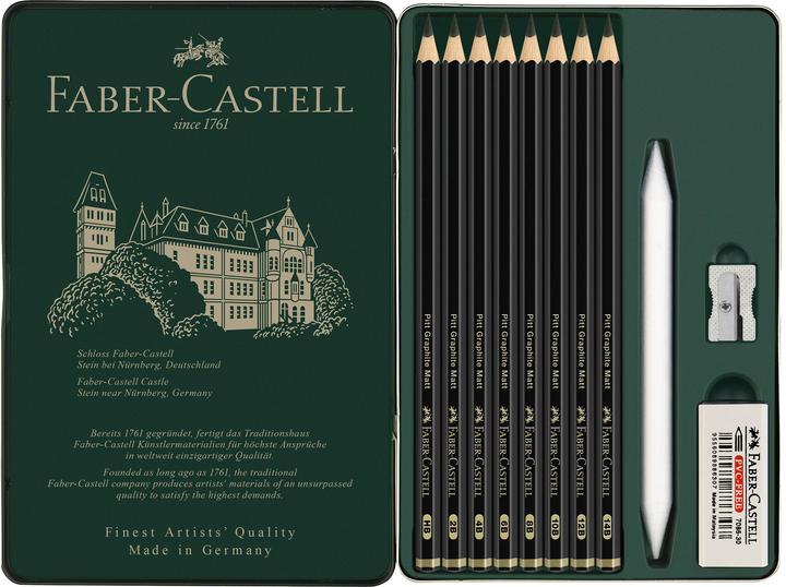 Actual product image Faber-Castell Graphite Pencil Graphite Set (2 mm, B, HB, 1 x)