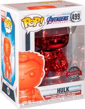 Image du produit Funko Pop Marvel Endgame Hulk avec Infinity Gauntlet Rouge Chrome Edition Limitée