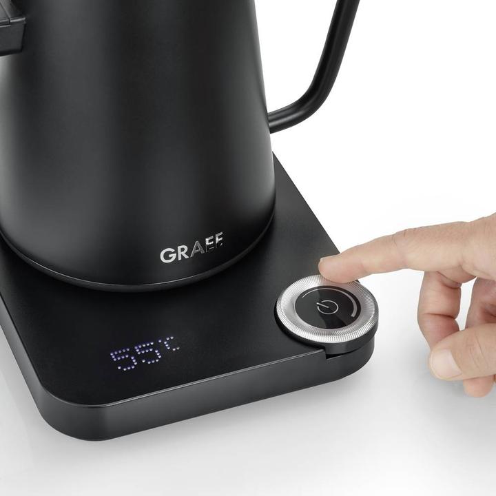 Immagine prodotto Graef GK502EU Bollitore Protezione contro il surriscaldamento Nero (opaco) (0.90 l, Spina UE)