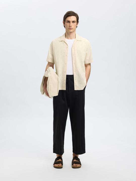 Actual product image Selected Homme Broderie Anglaise short-sleeved shirt (M)