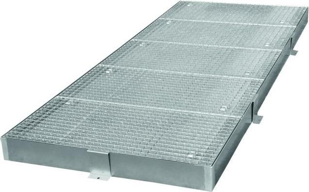 Image du produit kaiserkraft bac plat en acier galvanisé