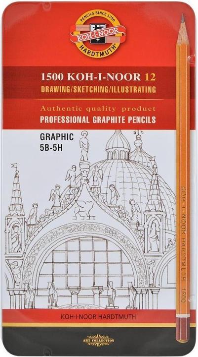 Produktbild Koh-i-Noor KOH und Noah Graphite-Winkel 1502/III 5B-5H, 12 Stk. (166869) (12 x)