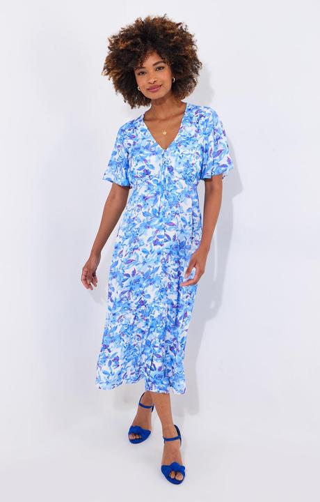 Actual product image Joe Browns Floral Floaty Sleeve Midi Dress (38)
