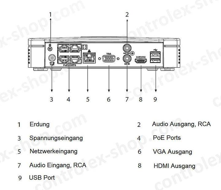 Immagine prodotto Dahua VIDEOREGISTRATORE NETTO 4CH 4POE/NVR4104-P-EI (Videoregistratore di rete (NVR))