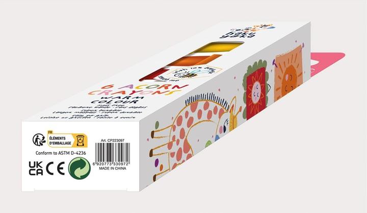 Productafbeelding Haku Yoka Eikel waskrijt (Eikel geel-rood, 6 x)