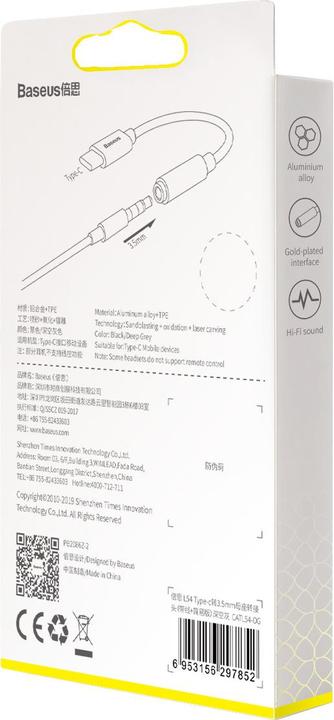 Immagine prodotto Baseus L54 (USB tipo C, Jack da 3.5mm)