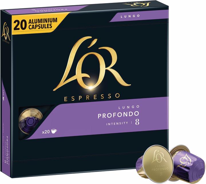 Produktbild L’OR Espresso Kaffeekapseln Lungo Profondo 20 Stück (20 x Port.)