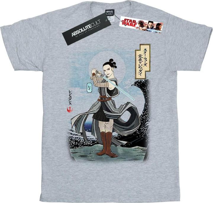 Immagine prodotto Star Wars The Last Jedi Japanese Rey Maglietta Ragazze (140, 146)