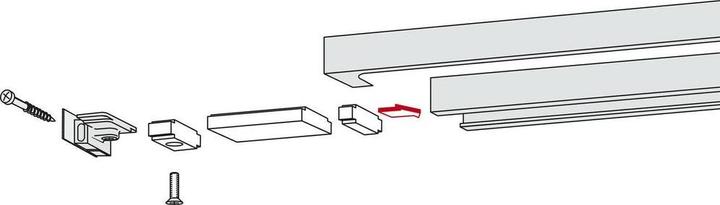 Produktbild Dormakaba Öffnungsbegrenzung zu Gleitschiene G-N / G-N XEA (Indoor)
