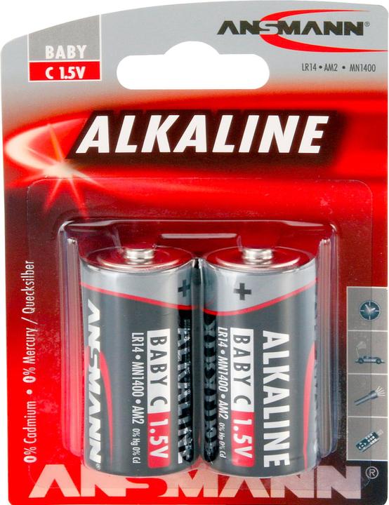 Image du produit Ansmann RED LINE - Pile 2 x C - carbone (2 pcs, C, 7000 mAh)