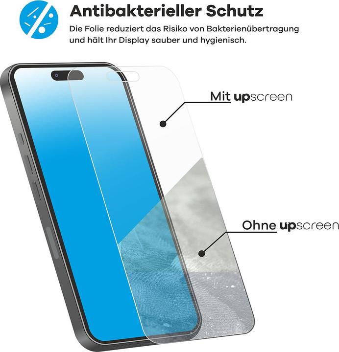 Actual product image upscreen Antibacterial Protector (1 Piece, Apple iPhone SE (2nd Gen))