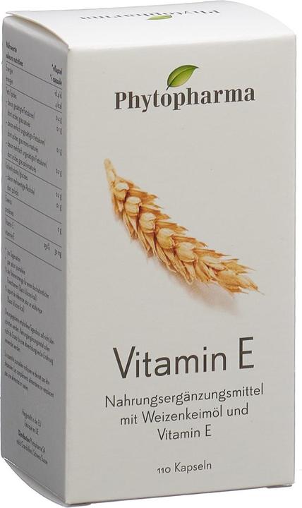 Image du produit Phytopharma Vitamine E (110 pièce(s), Capsules, 100 g)