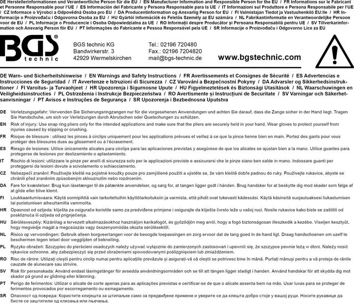 Produktbild BGS Sprengringzangen-Satz (175 mm)
