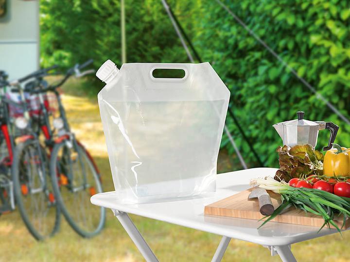 Actual product image Semptec Set of 3 flat foldable water canister with carrying handle