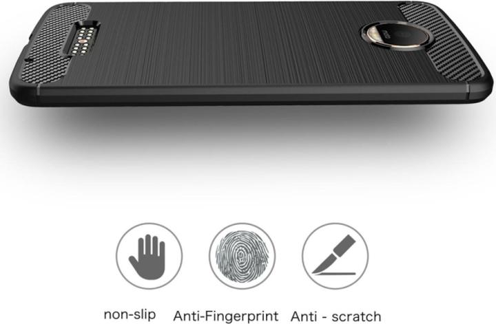 Produktbild Screenguard Lenovo Moto Z Hülle Carbon Brushed Soft TPU (Motorola Moto Z)
