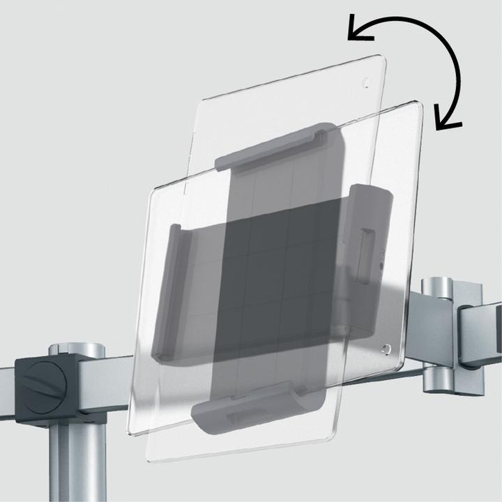 Actual product image Durable Monitor holder for 1 monitor and 1 tablet, HxWxD 445 x 780 x 190 mm, with table (Table, 34")