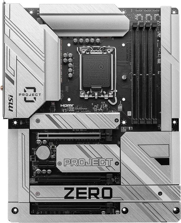 Actual product image MSI Z790 PROJECT ZERO (LGA 1700, Intel Z790, ATX)