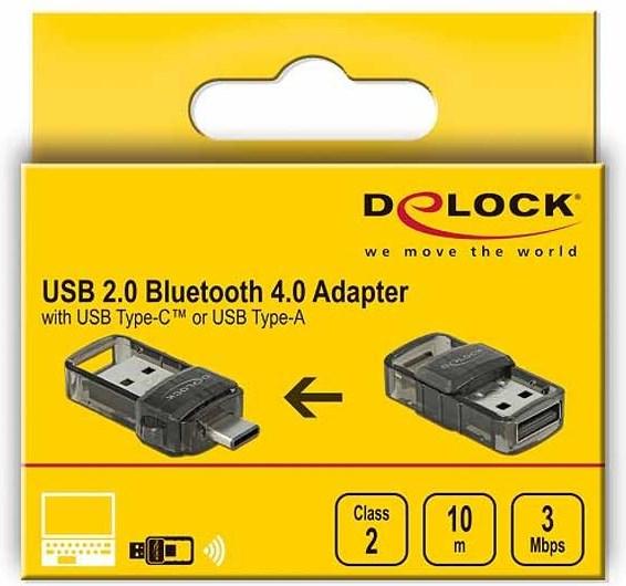 Actual product image Delock USB Bluetooth Adapter 2 in 1 (Transmitter & Receiver)