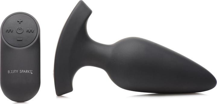 Actual product image XR Brands Laser Heart Large Anal Plug with Remote Control