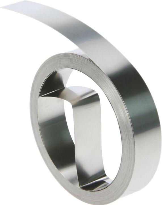 Dymo Metalen reliëfband (1.20 cm, Zilver)
