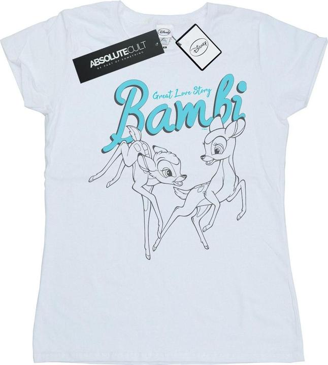 Actual product image Disney Womens/Ladies Bambi Great Love Story Cotton T-Shirt (XL)