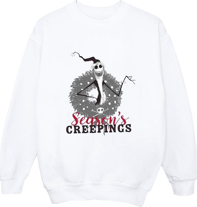 Disney The Nightmare Before Christmas Seasons Creepings Wreath Sweatshirt (L)