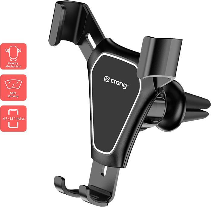 Actual product image Crong Gravity Auto-Clip CRG-CH4-BLK car mount