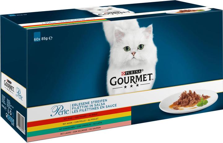 Gourmet Perle Erlesene Streifen (Senior, Adult, 60 Stk., 5100 g)