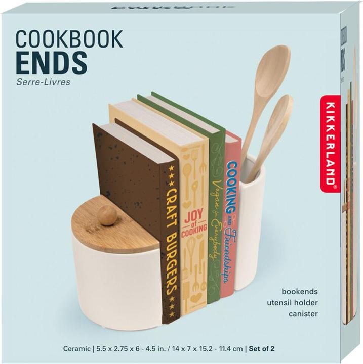 Actual product image Kikkerland Cookbook Ends