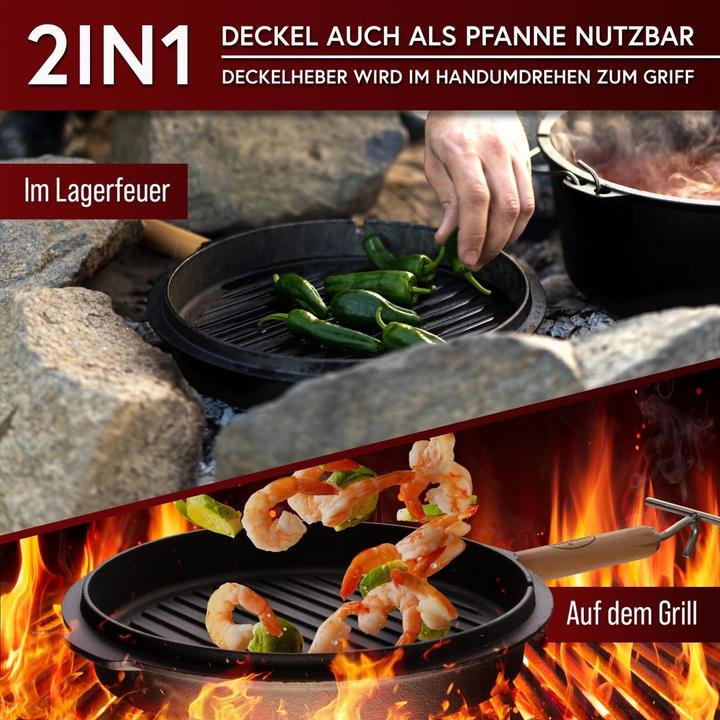 Productafbeelding Gusskönig Dutch Oven Set met roestvrijstalen onderzetter