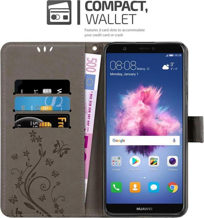 Image du produit Cadorabo Couverture du livre de fleurs (Huawei Enjoy 7S)
