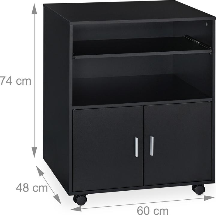 Immagine prodotto Relaxdays Carrello porta stampante (60 x 48 x 74 cm)