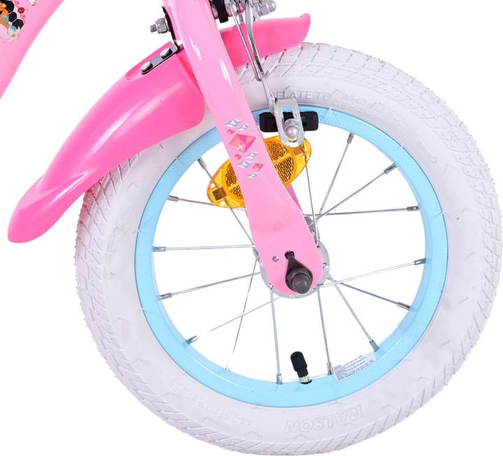 Immagine prodotto Disney Princess Bicicletta per bambini da 12 pollici rosa - bicicletta da principessa con ruote laterali rimovibili (12")