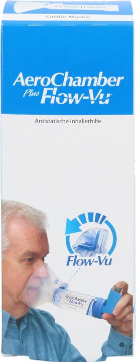 Produktbild Sandoz AeroChamber plus Flow-Vu mit Maske für Erwachsene und Kinder ab 5 Jahren, 1 St. Inhalierhilfe