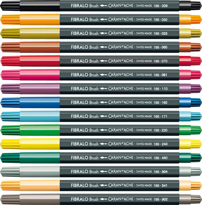 Produktbild Caran d'Ache Fibralo Brush (Zitronengelb, 1 x)