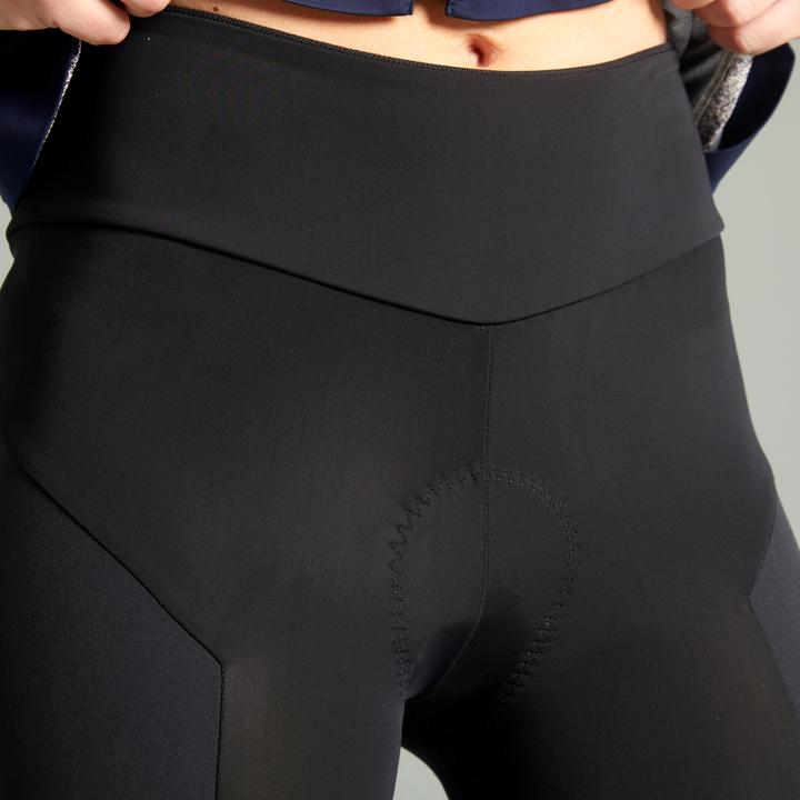 Immagine prodotto Rockrider Pantaloni 3/4 legging MTB donna nero (S)