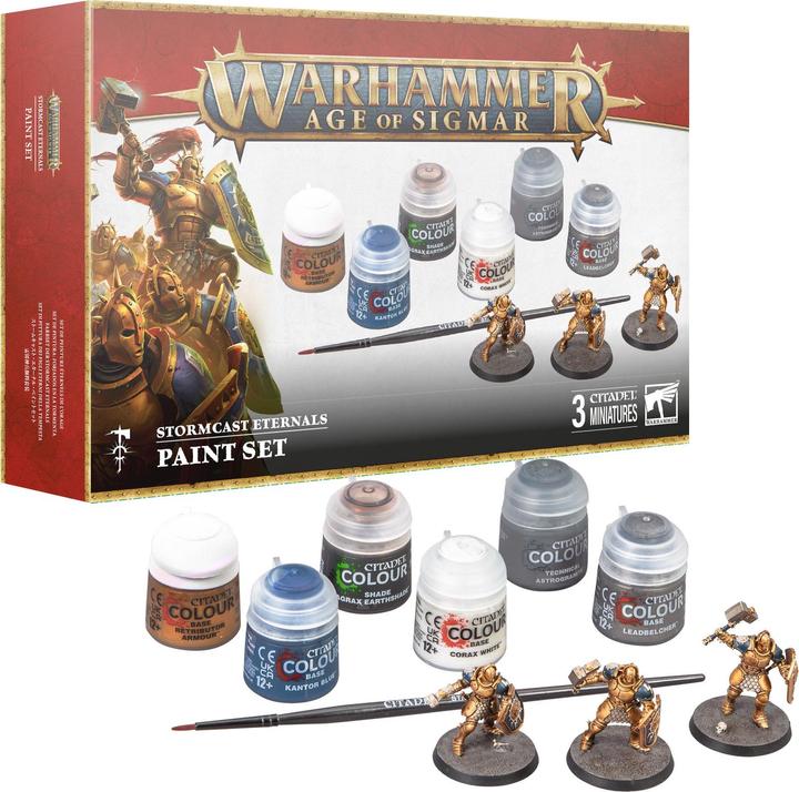Games Workshop Warhammer AoS - Citadel Stormcast Eternal Paint Set (V.4) (Kunststoff)