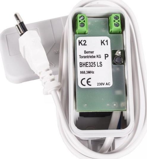 Image du produit Berner Mini-émetteur BHE325 (fréquence 868 MHz, accessoire pour motorisation de porte, 2 canaux, 2 (Actionneur de chauffage)