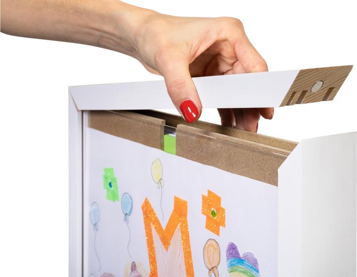 Immagine prodotto Cocon Bilderrahmen für Kinderzeichnungen 35 x 26 x 5 cm, Weiss (A4)