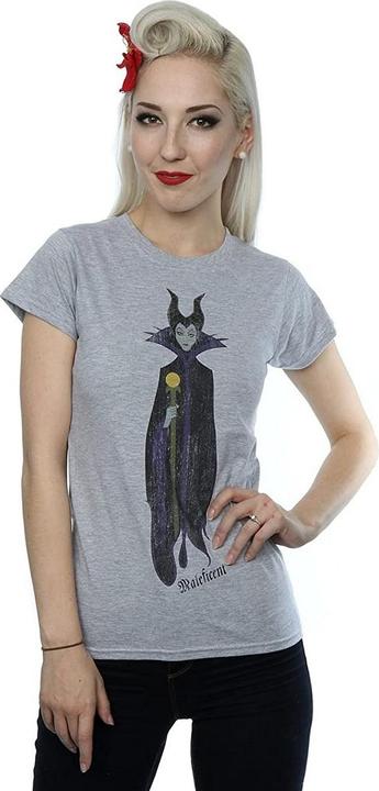 Immagine prodotto Disney Interactive Studios Femme/Les femmes - T-shirt classica Maléfique in laine chinée (XXL)