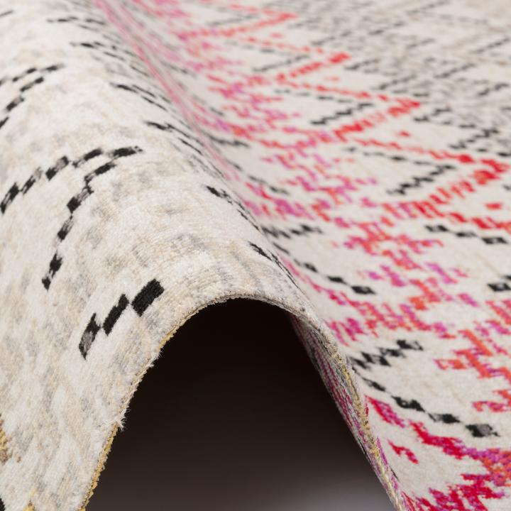Image du produit Pergamon Kurzflor Designer Teppich Modern Vintage Orient Muster (120 x 170 cm)