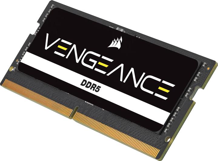 Image du produit Corsair DDR5, 5200MT/s 96Go 2x48Go SODIMM, Unbuffered, 44-44-44-84, Black PCB, Std PMIC, 1.1V, VENGEANCE DDR (2 x 48 Go, 5200 MHz, RAM DDR5, SO-DIMM)