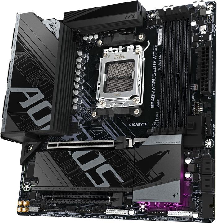 Image du produit Gigabyte B840M Elite WIFI6E (B840,AM5,mATX,DDR5) (AM5, AMD B840, mATX)
