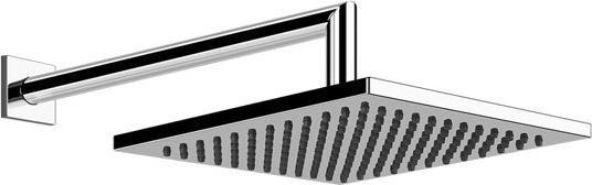 Produktbild Gessi Emporio Antikalk-Kopfbrause quadratisch mit Gelenk und Wandarm, 1/2 Anschluss Bei 3 bar Druck