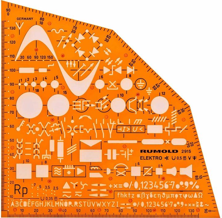 Rumold Ausbildungsschablone Elektro (155 mm)